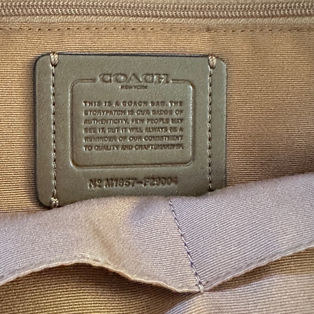 Coach Tan Leather Backpack Large - image 6